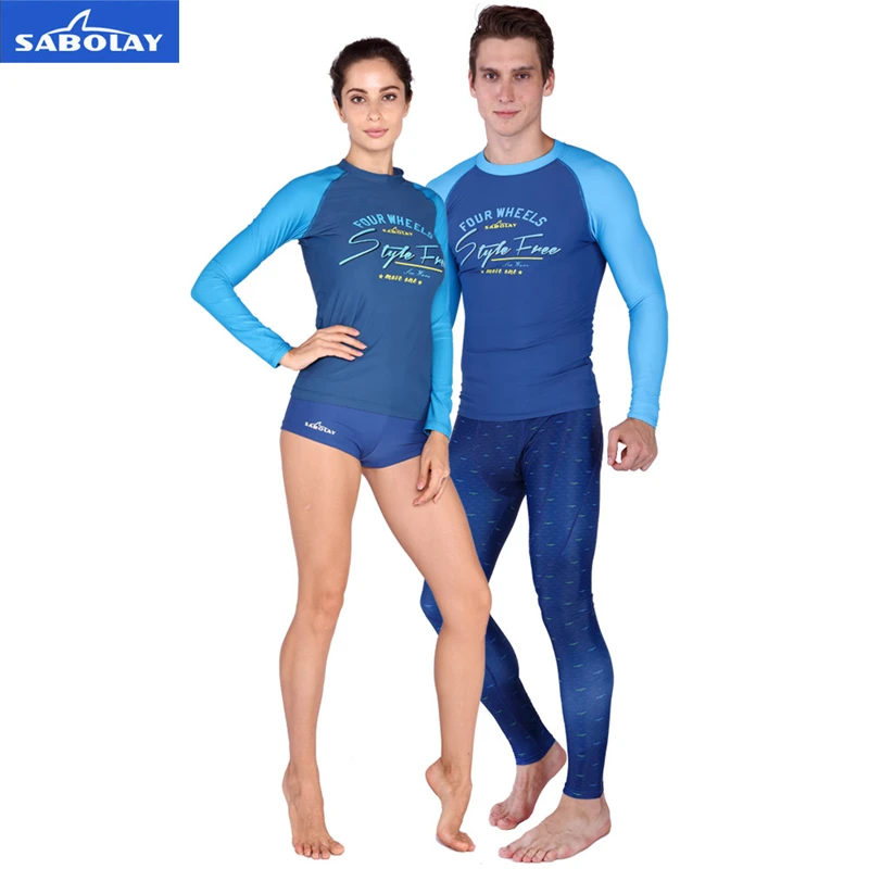 Спортивные шорты SABOLAY Рашгард из лайкры для мужчин и женщин рубашки серфинга г.