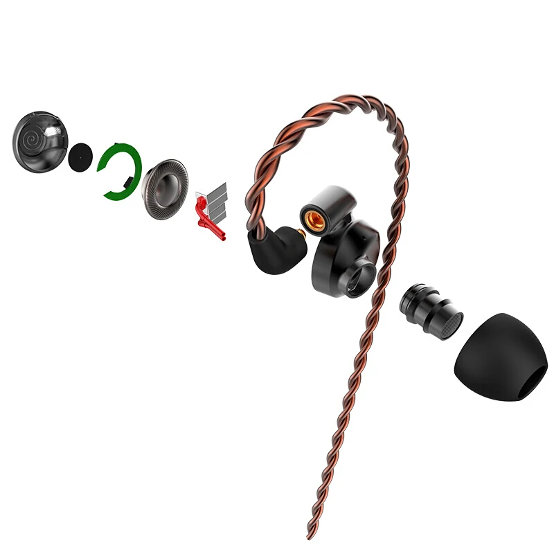 DUNU DK 4001 DK4001 4 Knowles BA + 1DD гибридные Hi Fi наушники вкладыши спортивные проводные со