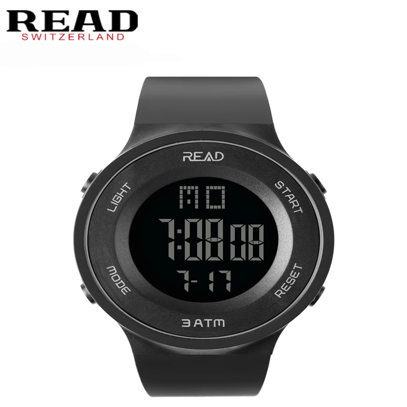 Часы наручные мужские с будильником водонепроницаемые 3 бар|Мужские электронные