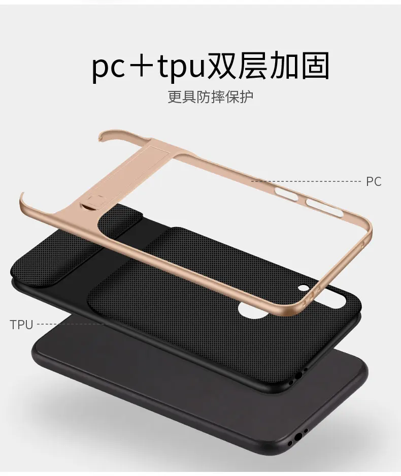 Чехлы для телефонов с полным покрытием для Xiaomi Redmi Note 7 7Pro Pro, с подставкой, ТПУ, силиконовый защитный чехол для Xiomi Redmi Note7 Note7Pro, задняя крышка