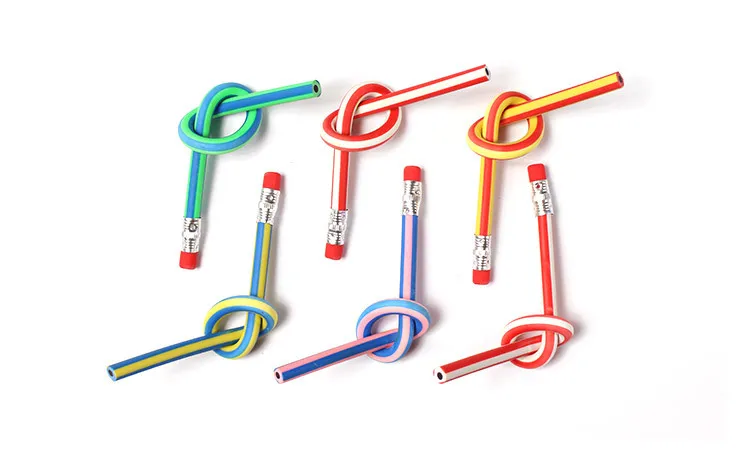 10 шт./лот красочный волшебный гибкий мягкий карандаш с ластиком игрушка Новинка