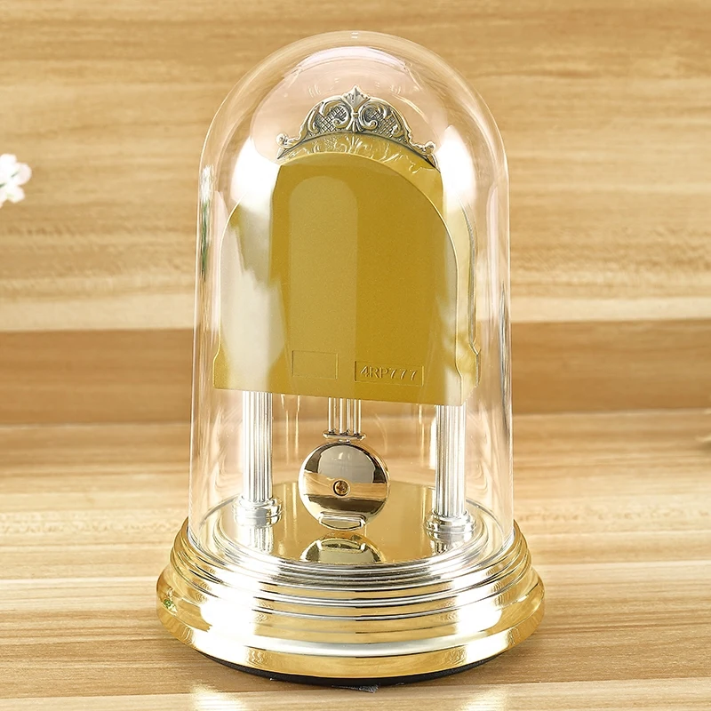 Настольные часы 8 дюймов бесшумные кварцевые с вращающимся на качающийся маятник