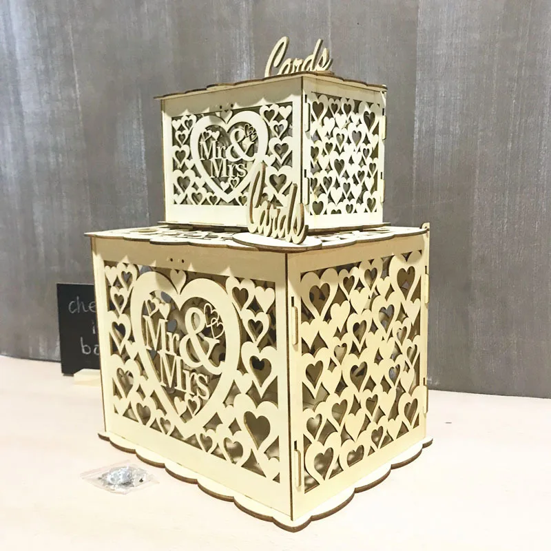 Бесплатная доставка деревянная коробка для карт Персонализированная Коробка