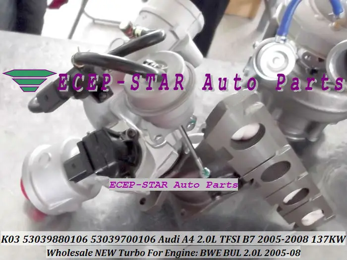 K03 0106 087 53039880106 53039880087 53039700087 06D145701B 06D145701D 06D145701H турбо для AUDI A4 A6 BGB BPJ 2.0L TFSI 220HP|turbo turbo