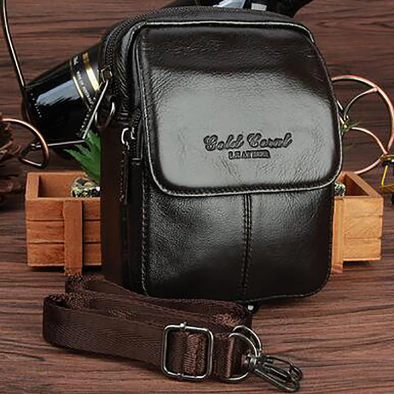 Сумка кросс боди мужская из натуральной кожи маленький мессенджер в деловом