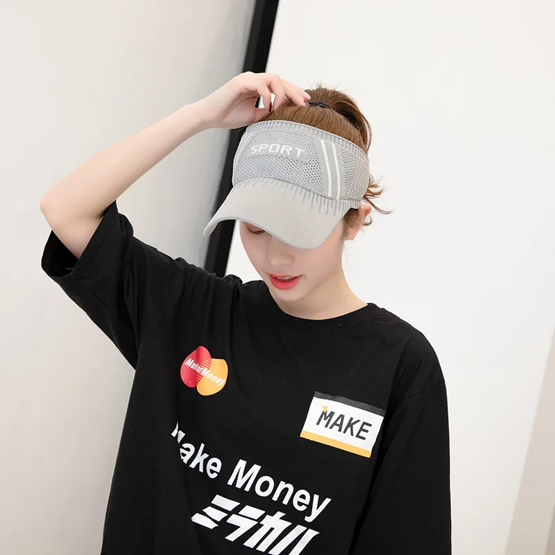 

Outdoor Women's Casual Trip Travel Sun Visor Caps Knitted Hats Sport Topless Empty Exposed Sunshade Beach Casquette Golf Hat