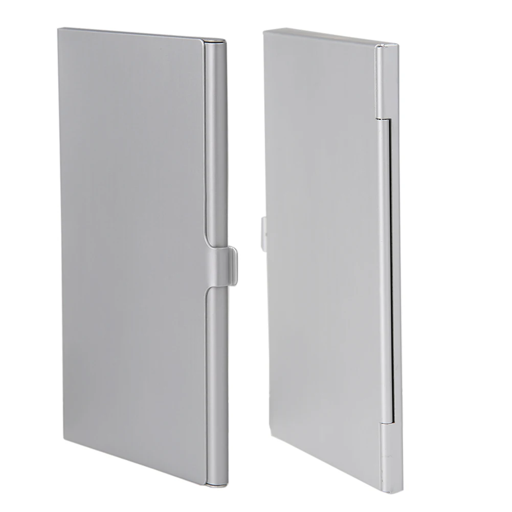 Серебряный портативный алюминиевый антистатический EVA 2 SD + 4 TF Micro карты Pin коробка