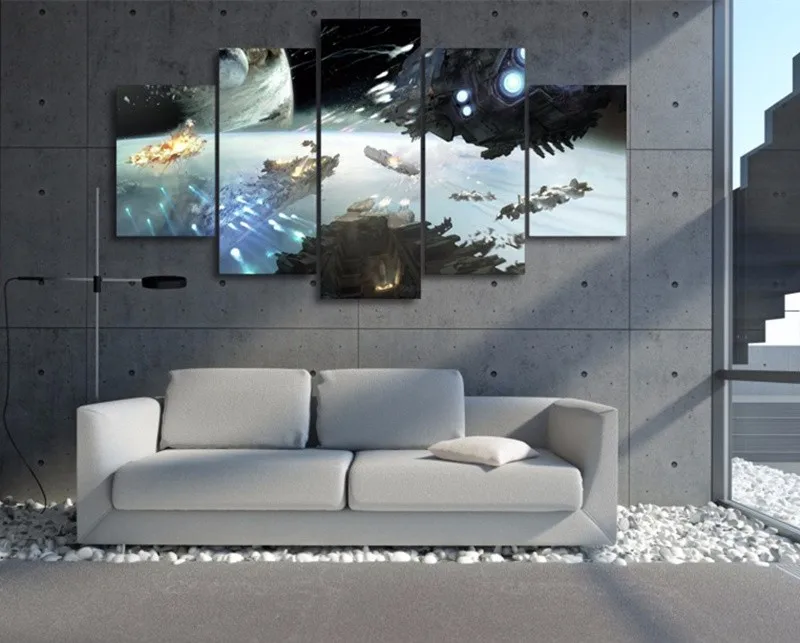 Лидер продаж домашний декор картина маслом для гостиной холст 5 панелей