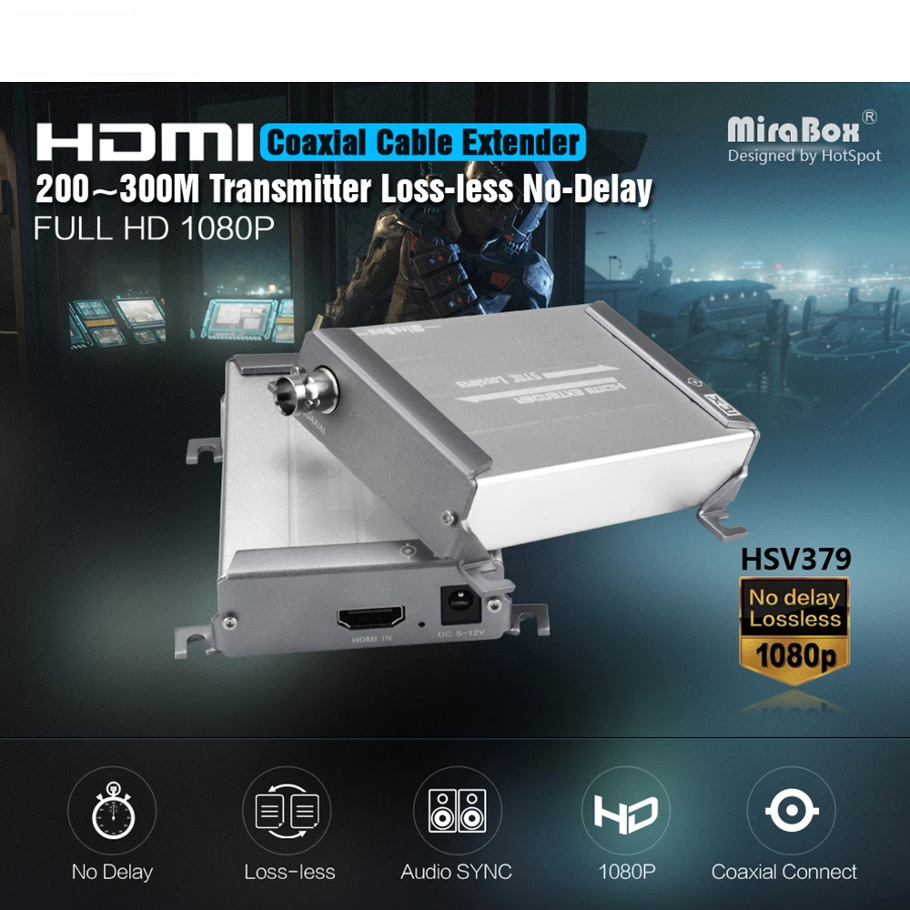 YUMQUA HDMI удлинитель 1080P 200 м без потерь задержки кабель RG59/RG 6U BNC коаксиальный для DVR