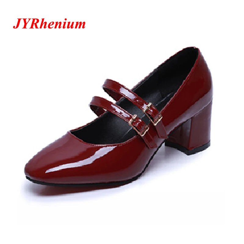 JYRhenium/2018 новые женские туфли лодочки на высоком каблуке большие размеры модные