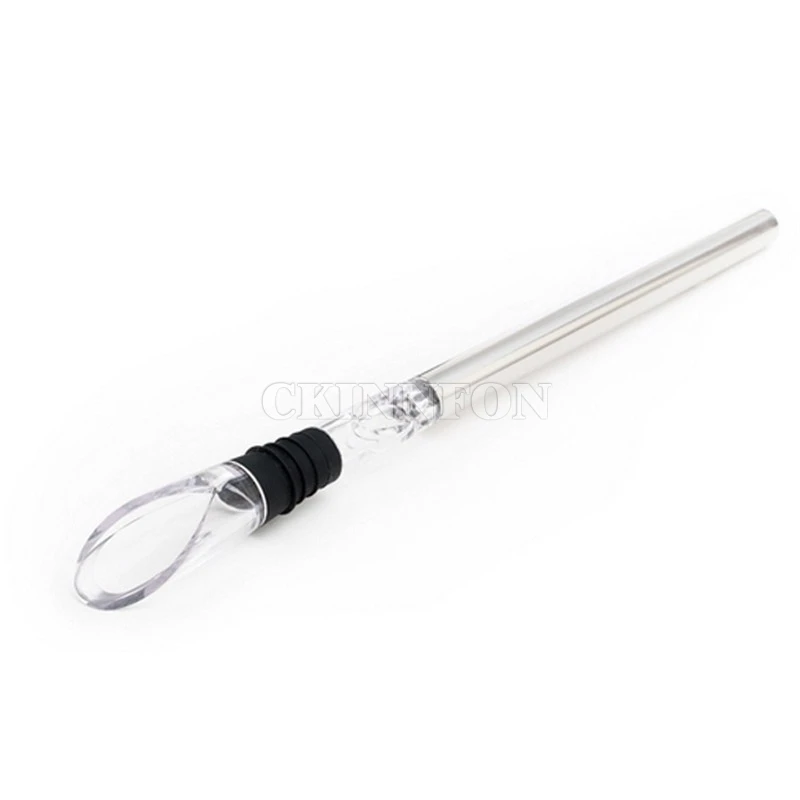 200Pcs/Lot Stainless Steel Barware Wine Pourer With Chill Rod Bottle Coolers Chiller Stick Spout Aerator | Дом и сад