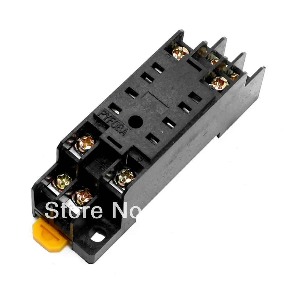 AC 250V 7A 35mm DIN Rail 8 Pins P Genaral Purpose основание релейного разъема PYF08A|relay socket base|relay socketpower