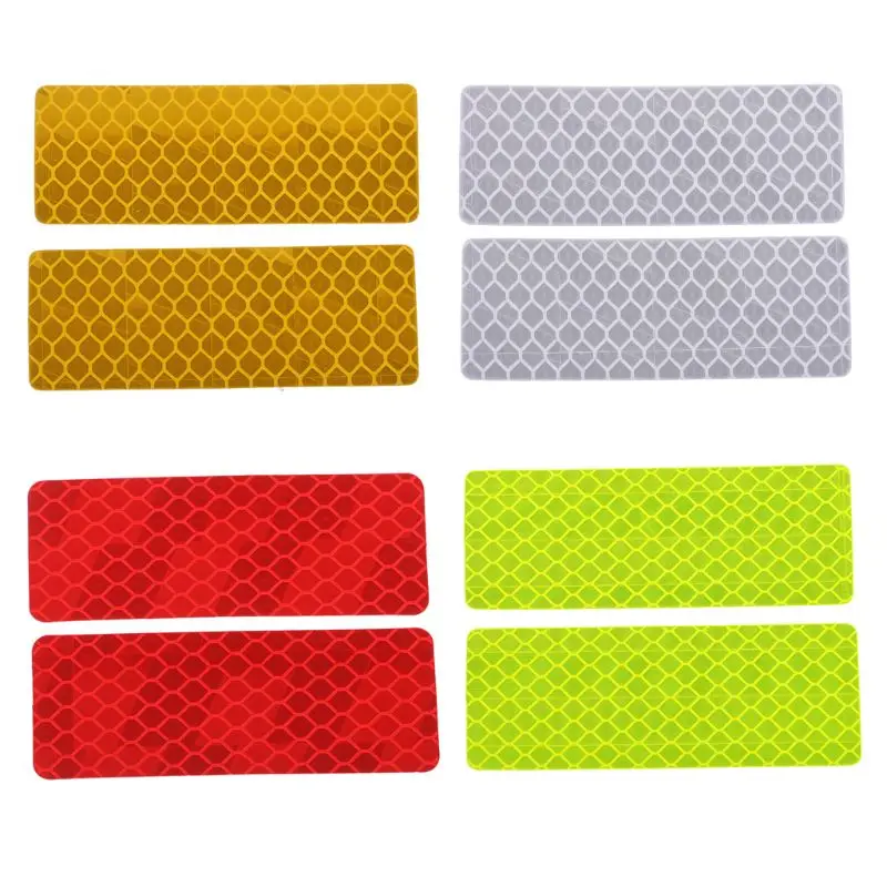 2 Pcs Vehicle Car Reflective Warning Strip Tape Bumper Strips Secure Reflector Stickers Decals Styling | Автомобили и мотоциклы