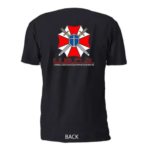 Новинка 2019 модные двухсторонние футболки с принтом Umbrella corp. Ubcs Uss спецназ|Мужские