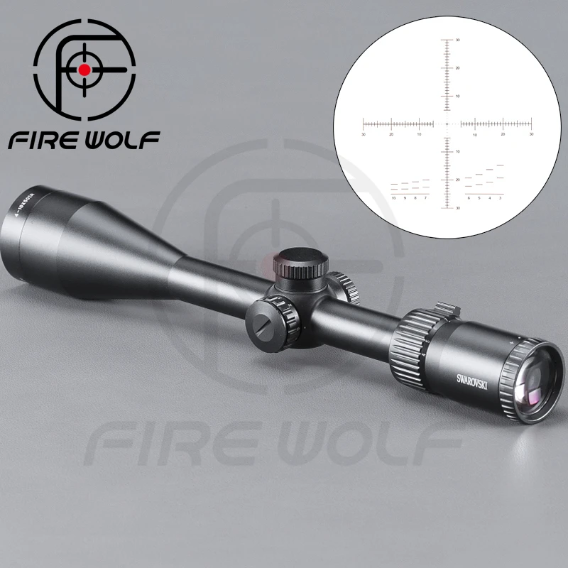 Swarovskl 4-16x50 Ir Riflescope F191 с красной подсветкой Стекло травленые визированные башенки сброс полный размер винтовки прицелы Riser