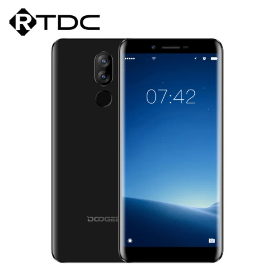 DOOGEE X60L Android 7 0 отпечатков пальцев 5 ''мобильный телефон MTK6737 2 ГБ + 16 Гб 3300 мАч