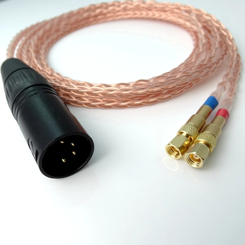 2 5 м 4 контактный сбалансированный Hi end fi 8 ядер 5n Pcocc медный кабель для наушников