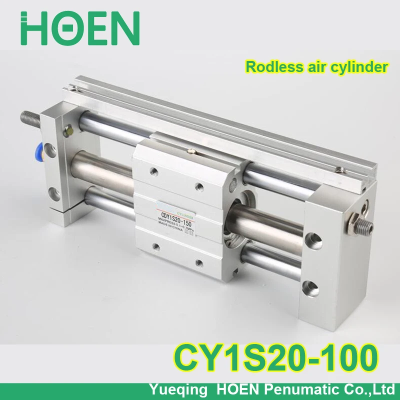 Флюс SMC типа CY1S CY1B CY1R CY1L series диаметр 20 мм ход 100 скользящий подшипник бесцилиндр с