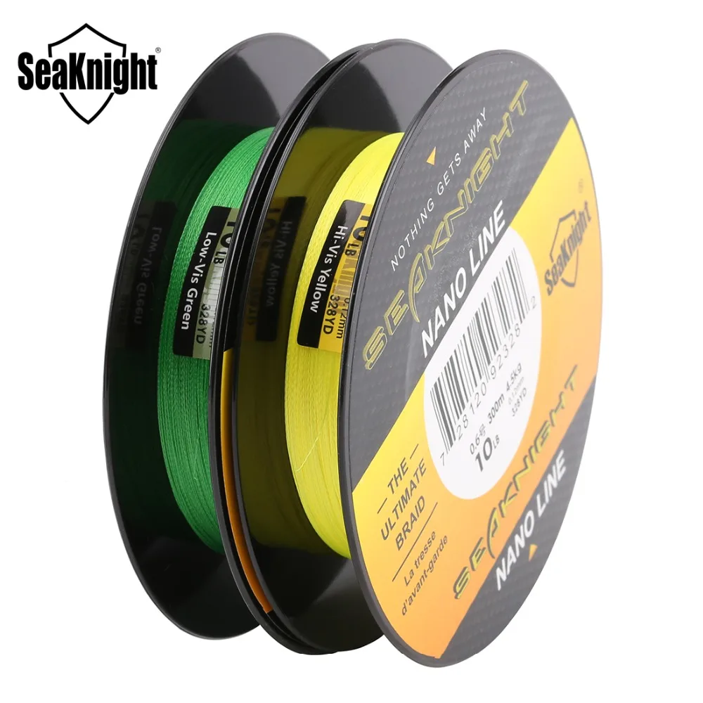 SeaKnight NANO 100M / 300M PE плетеная рыболовная леска Сверхтонкая 4 4lb 6lb 8lb 10lb плавающая для