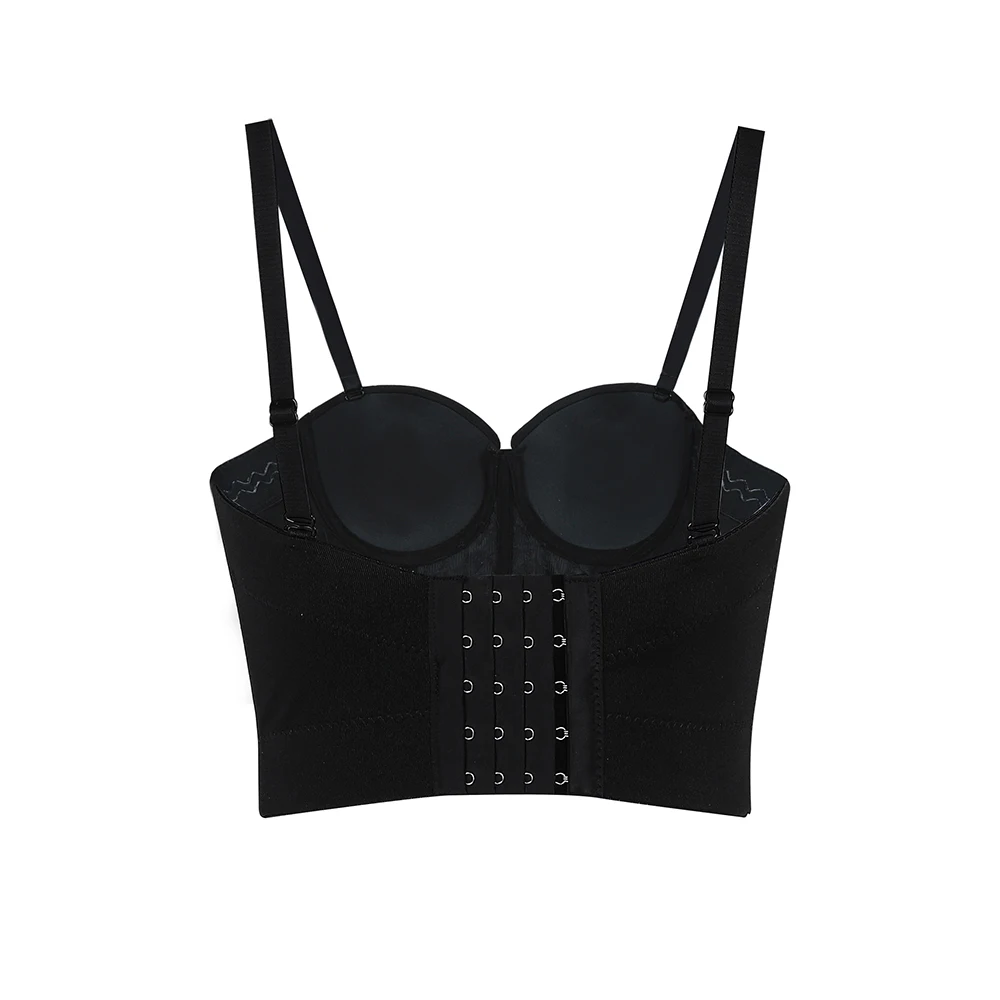 DressBird фиолетовые стразы бюстье с бусинами вечерняя блузка жемчугом сексуальный