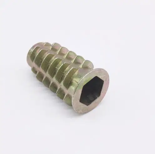Wkooa 5/16 ''x17 мм Резьбовые вставные гайки дюймовые размеры мебельные для дерева