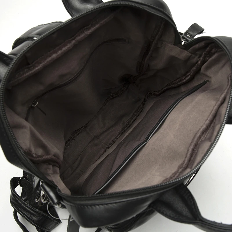 

WESTAL Men Genuine Leather backpack Male laptop casual man Messenger Women Backpack female Schoolbag Backpacks for men 8863