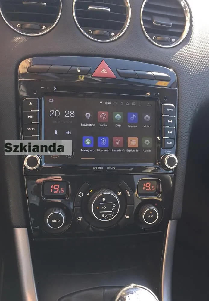 Глянцевый черный пианино 2din Android 7 1 автомобильный DVD GPS для Peugeot 408 308 308SW с Wi Fi 3G BT