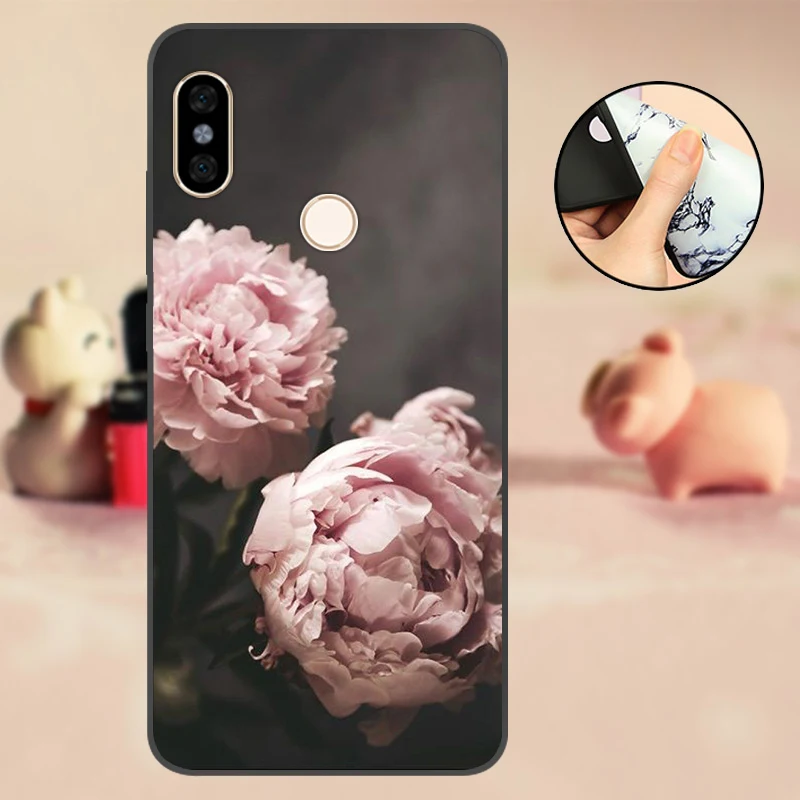 Защитный силиконовый чехол для Redmi S2 задняя крышка из ТПУ Xiaomi черный мягкий