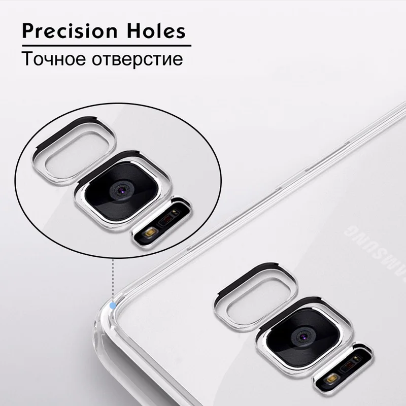 Nkobee прозрачной для Galaxy S8 силиконовый чехол ТПУ Samsung Прозрачный Футляр плюс крышка