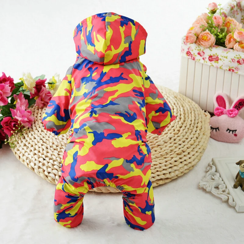 Новое поступление 2018 камуфляжный дождевик для маленьких собак