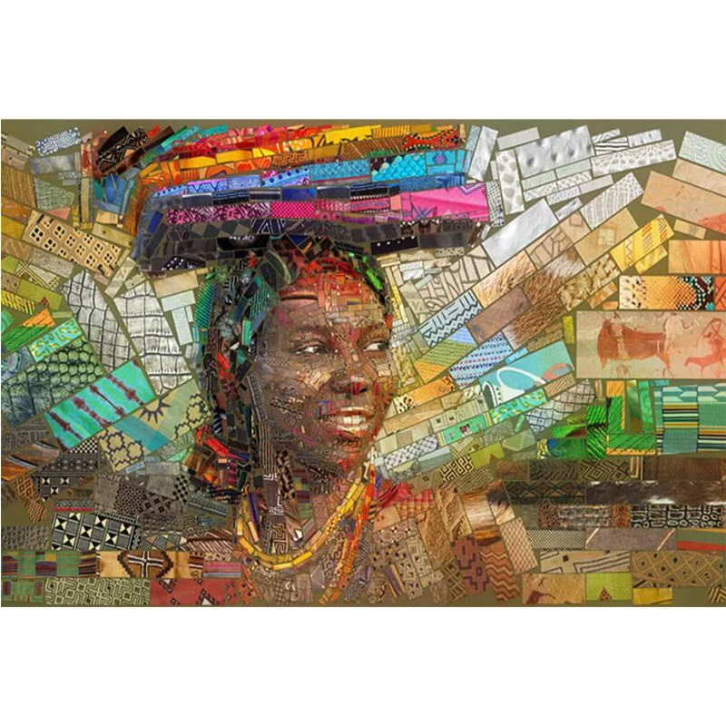 

Полноразмерная/круглая 5D алмазная живопись «сделай сам», картина в виде книги Африканской девушки, мозаика, алмазная вышивка, распродажа, х...