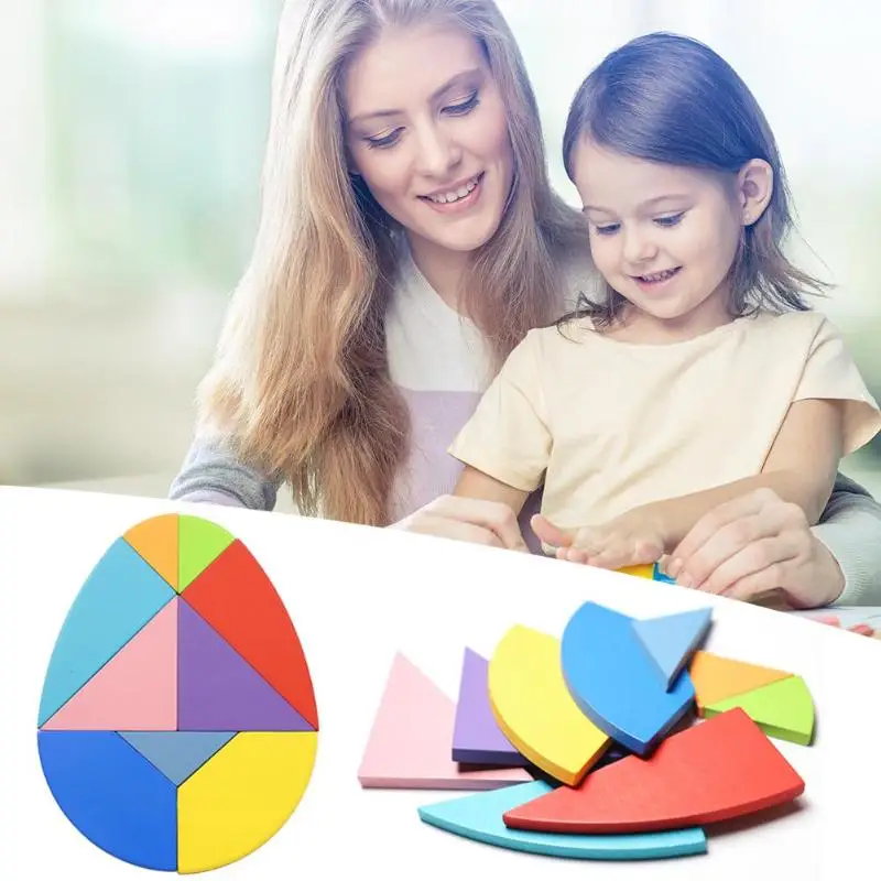 9pcs Puzzles 3D Hundred Birds Education Puzzle Baby Children Early Wood Toy Kids Intelligence Development Tangram Puzzles