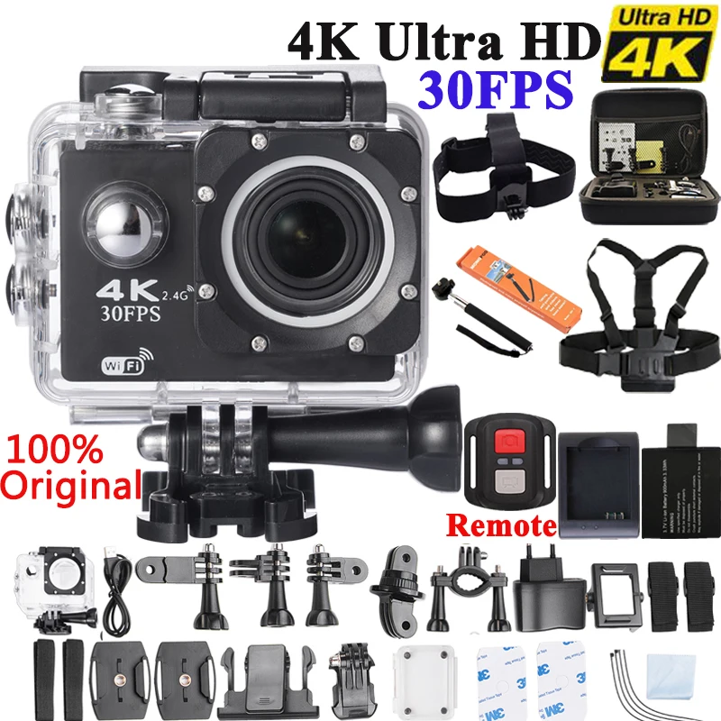 Оригинальная Экшн камера 4K F60/F60R дистанционное управление Wi Fi 2 0 ЖК дисплей 170D Len