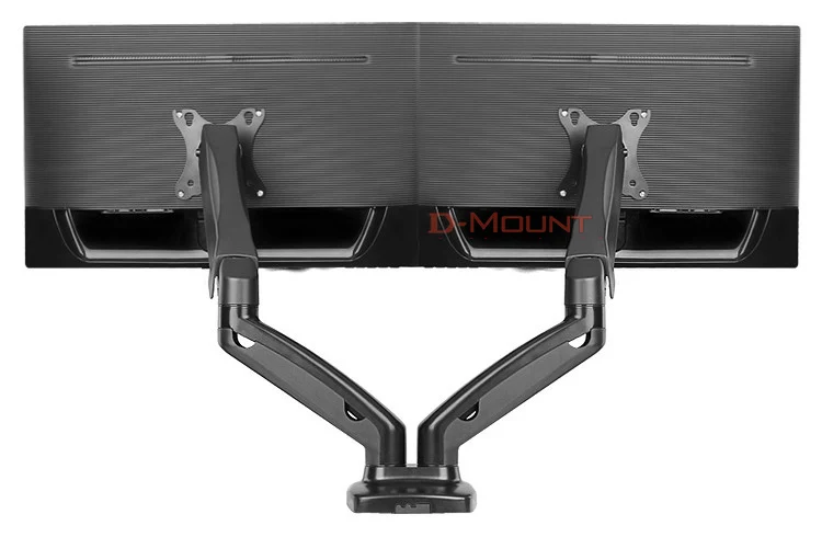 DL-LDT13-2A 17-2" втулка зажим ЖК-дисплей двойной монитор Настольная подставка держатель рука газовая пружина полный движение тв крепление загрузка 2-6,5 кг
