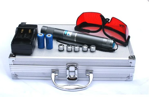 

High power Military Blue laser pointers 500W 500000m 450nm Flashlight Light Burning match/dry wood/black/Burn cigarettes Hunting