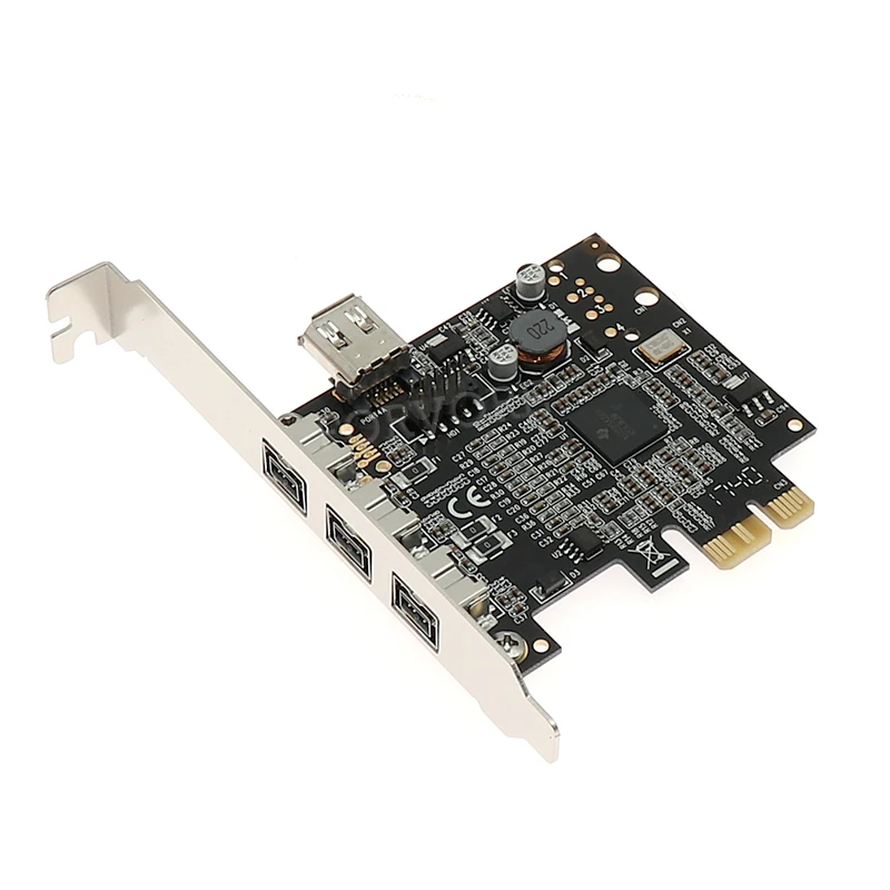Плата контроллера PCIE Combo 3x 1394b + 1x 1394a Firewire ports PCI Express 1394 карта TI chipset XI02213 WINDOWS 8/7/MAC