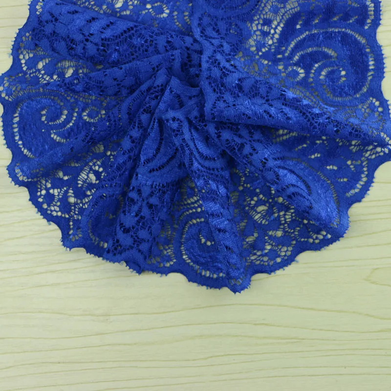 Синее эластичное кружево 9 см аксессуары для одежды сделай сам швейное