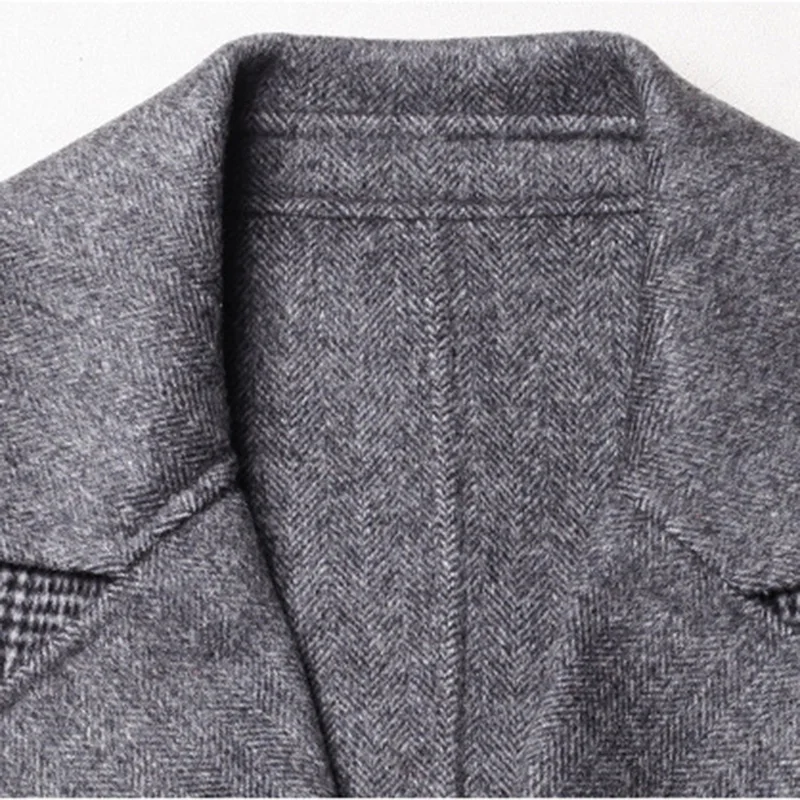 Genuine woolen coat female 2018 winter new long paragraph high-grade wool plaid jacket | Женская одежда