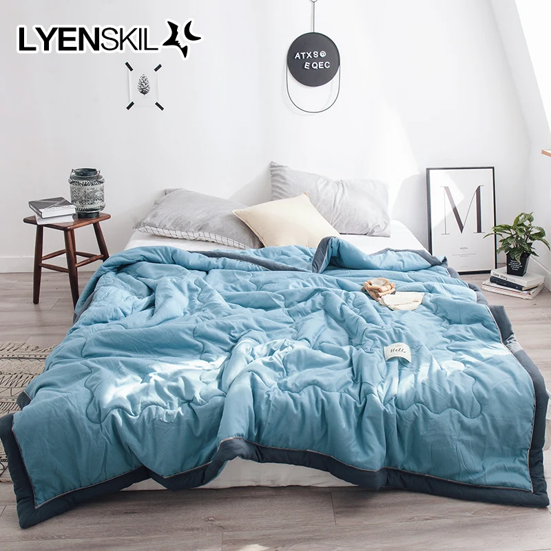 Помытое в воде хлопковое летнее стеганое одеяло с кондиционерами прохладное на