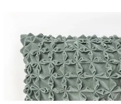 Плоский бархат голубой наволочка Джейн Европейский современный Чистый хлопок