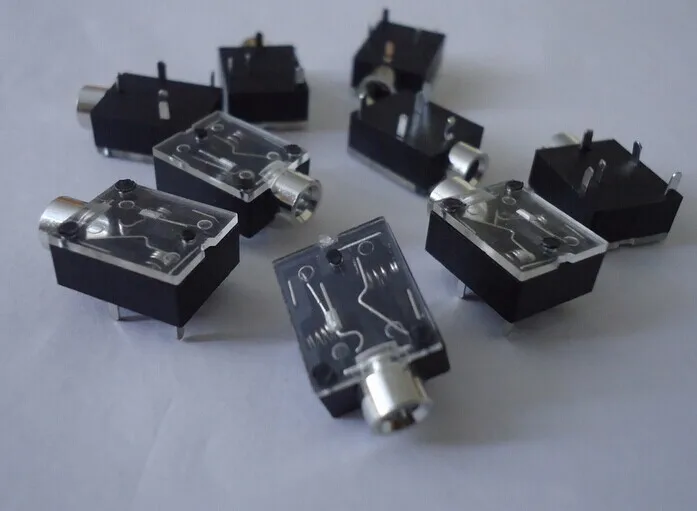 10 шт. 3 5 мм Женский аудио разъем булавки DIP для наушников Разъем PJ 324|socket connector|socket