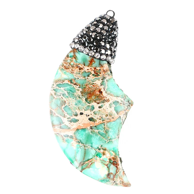 Ретро полудрагоценный камень старинный нож викинга морской осадочный ожерелье