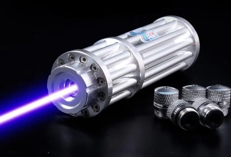 Супер мощный! Фокусируемый высокой мощности синий лазерная указка 50000 м 450nm