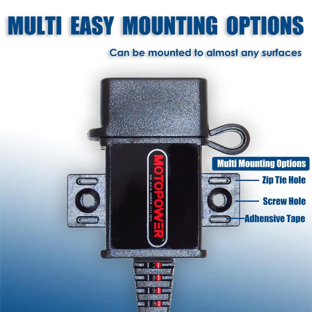 MOTOPOWER MP0609A 3.1Amp водонепроницаемый мотоцикл USB зарядное устройство SAE к USB адаптер для телефона и gps зарядки в дороге