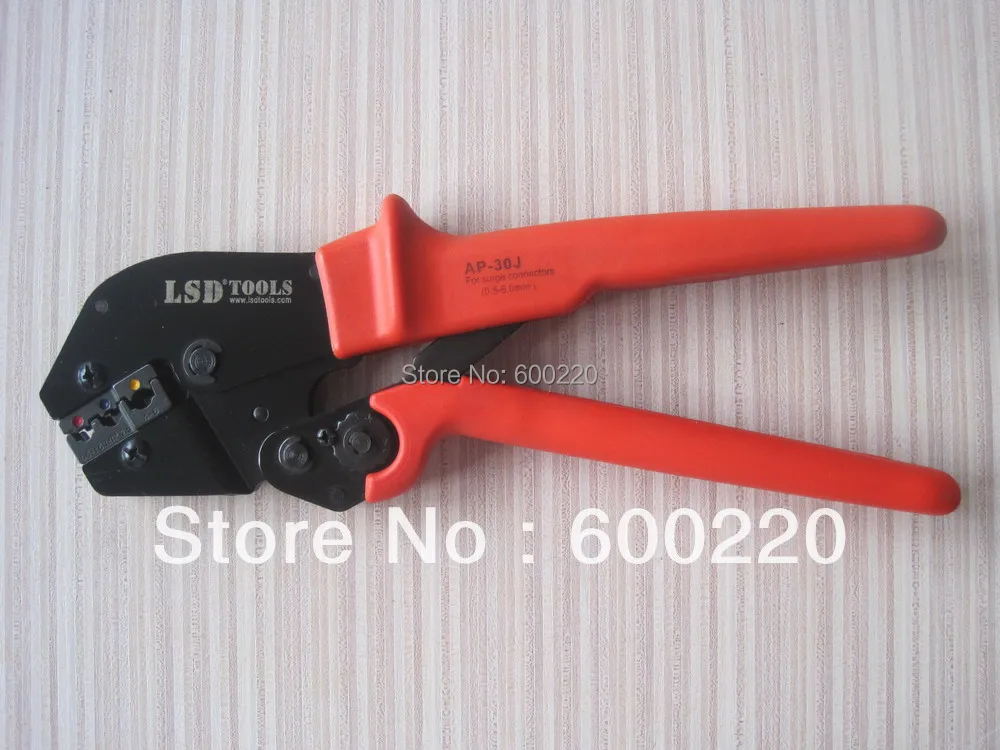 

Ratchet insulated terminals crimping tool,energy saving crimping pliers AP-30J 0.5-6mm2 20-10AWG