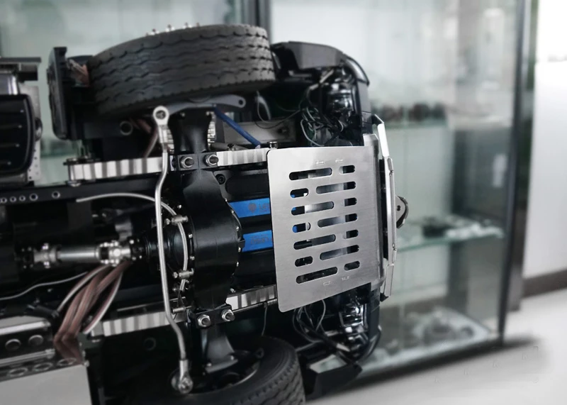 1 шт. 1/14 Tamiya защита шасси трактора из нержавеющей стали дна кабины щит для 1:14 3348 3363