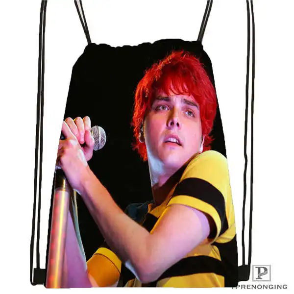 Custom its_my_chemical_romance @ 03 рюкзак на шнурке сумка милый Детская (черная спинка) 31x40 см
