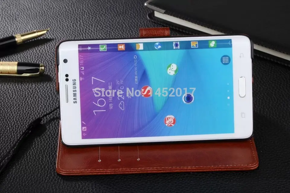 Кожаный чехол для телефона AZNS Note edge Samsung Galaxy N9150 с откидной крышкой кошелек чехлы