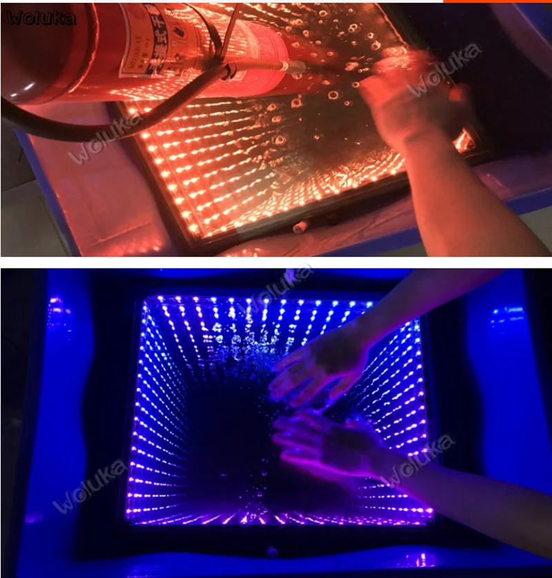 Новая зеркальная лампа с 3D эффектом бездны светодиодное сценическое освещение