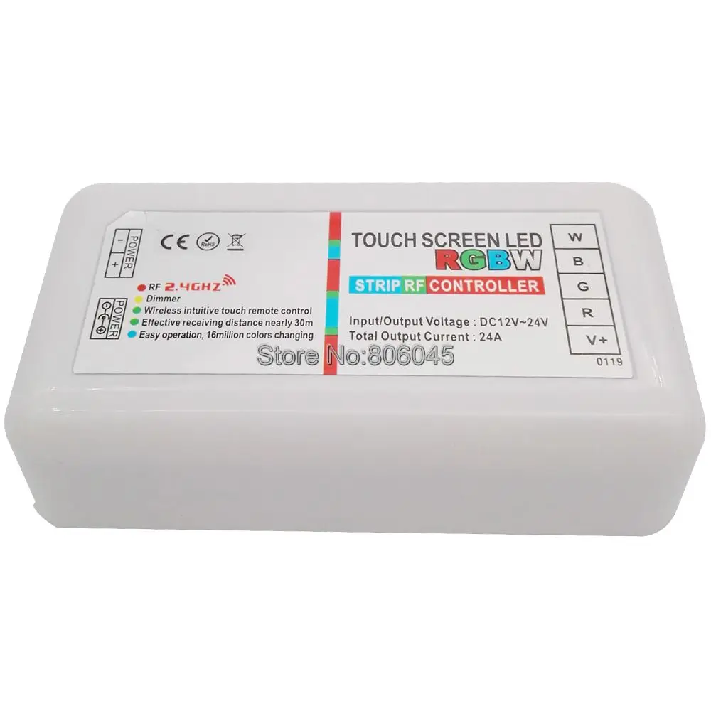 DC 12V 24V 24A 6A* 4CH 2,4G RF Беспроводной RGBW светодиодный пульт дистанционного управления для 5050 SMD RGBW RGBWW светодиодный светильник